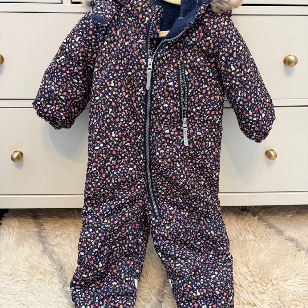 H&M Floral Kids Bodysuit - Navy and Multicolor